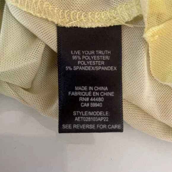 AFRM Zadie Mesh Long Sleeve Top w Thumb Holes Never Worn EUC - Picture 6 of 8